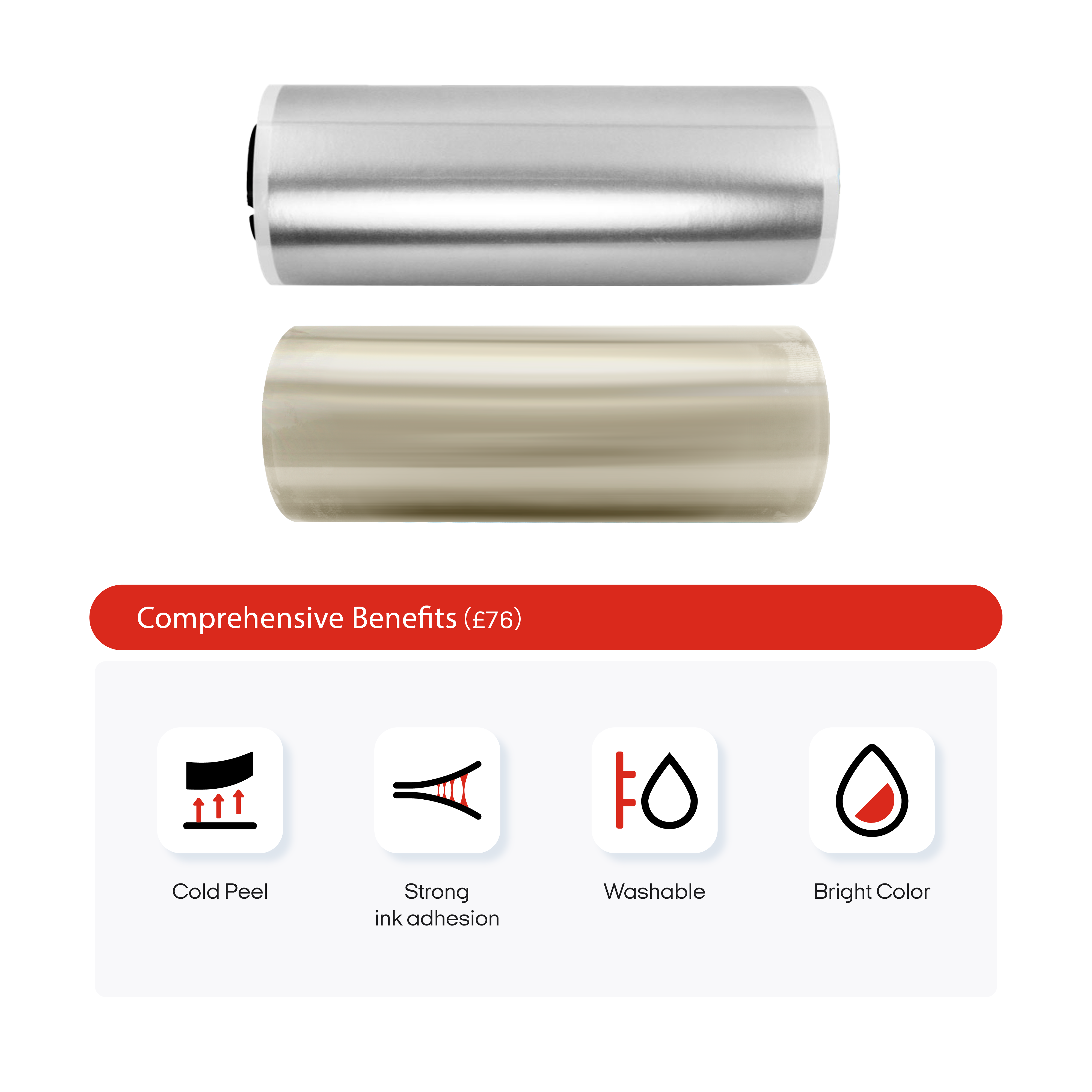 Film Argenté pour Transfert à Chaud UV DTF Procolored — Compatible avec les Imprimantes DTF A3