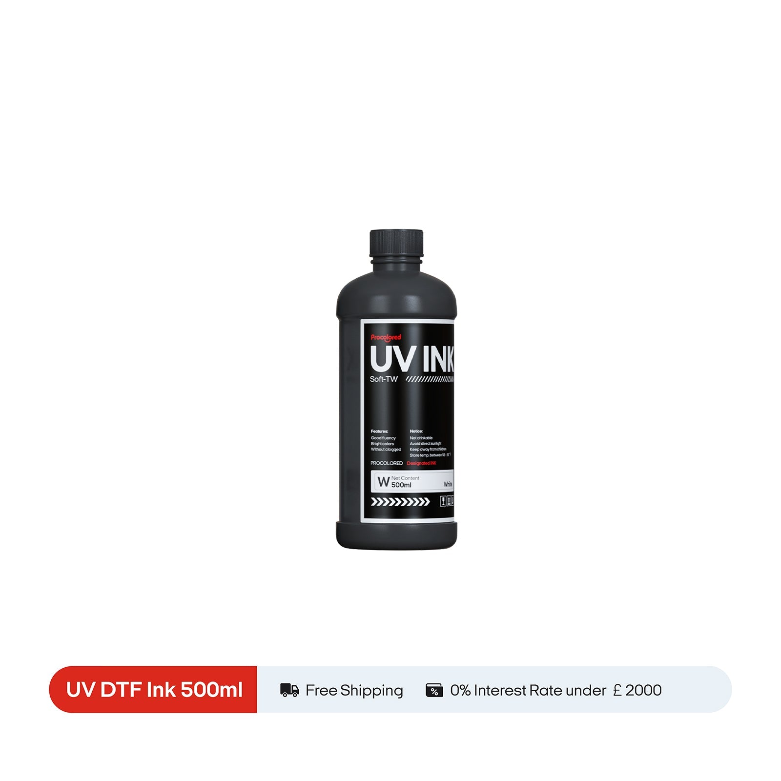 Procolored Encre blanche  pour impression UV DTF