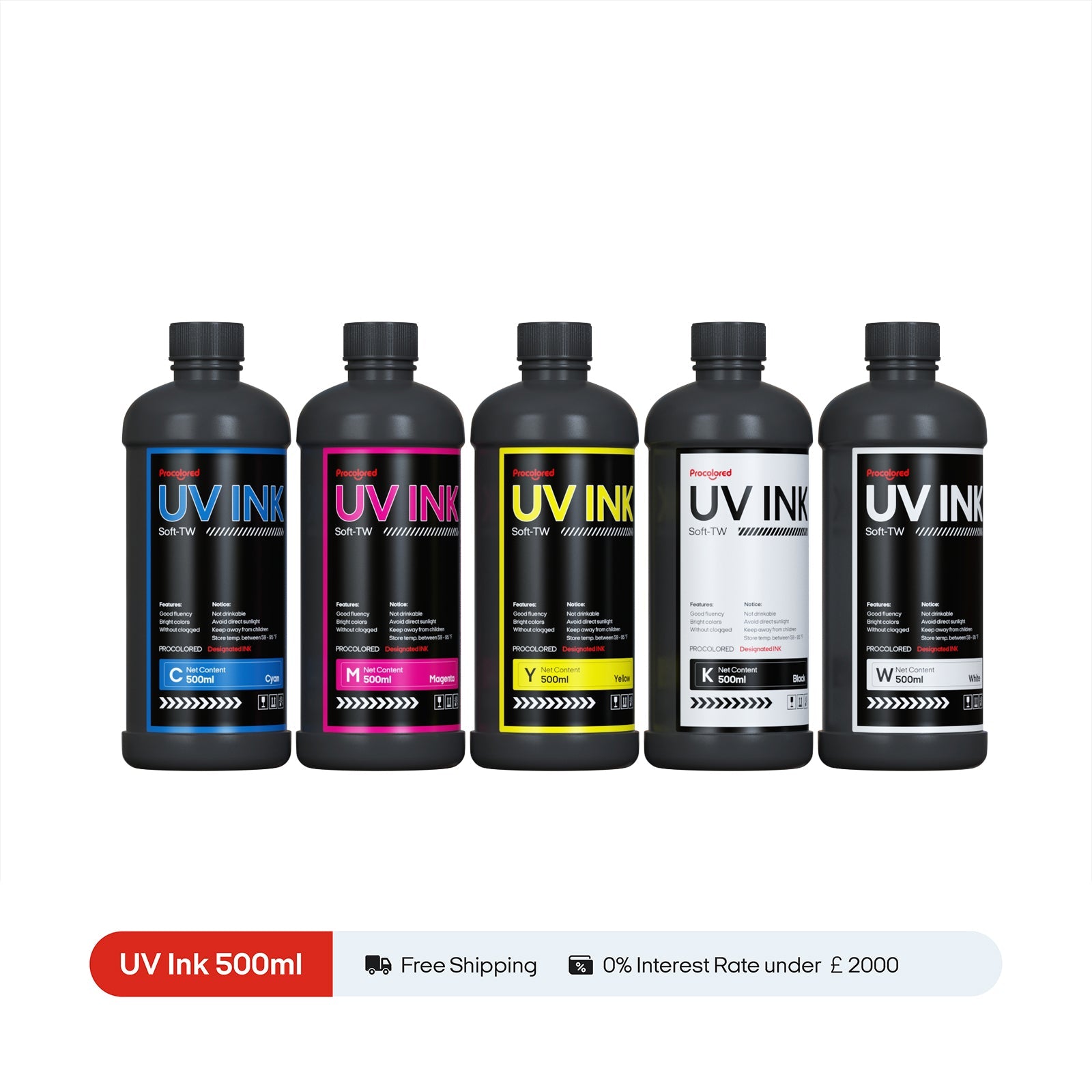 Procolored Encre pour imprimante UV DTF 500 ml
